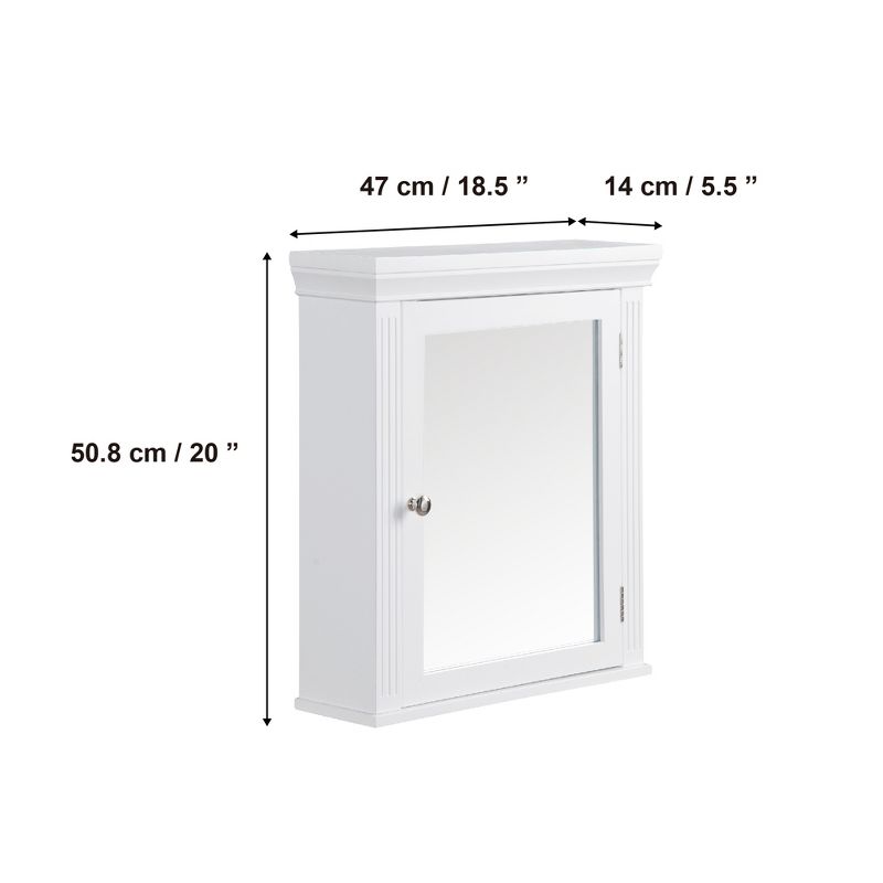Teamson Home Stratford Single-Door Removable Wall Cabinet, 4 of 8