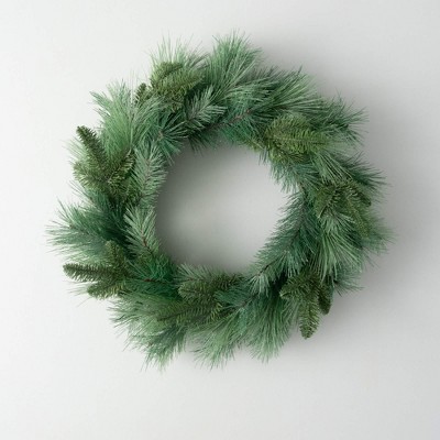 Sullivans Artificial Christmas Frosted Pine Accent Ring  Green  Indoor Christmas DÃƒÂ©cor
