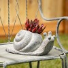 6"H Sullivans Charcoal Snail Planter, Gray - 3 of 4