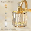 Crystal Gold Bathroom Vanity Light 3/4/5/6 Light Modern Bathroom Vanity Light Fixtures Over Mirror Modern Crystal Vanity Lighting - 4 of 4