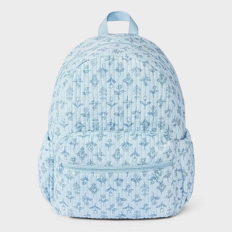 Kids' Floral Quilted Backpack - art class™ Blue
