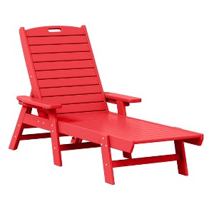 WestinTrends Adirondack Outdoor Chaise Lounge for Patio Garden Poolside - 1 of 4