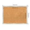 Amanti Art Crackled Metallic Narrow Framed Corkboard, Natural Cork - 4 of 4