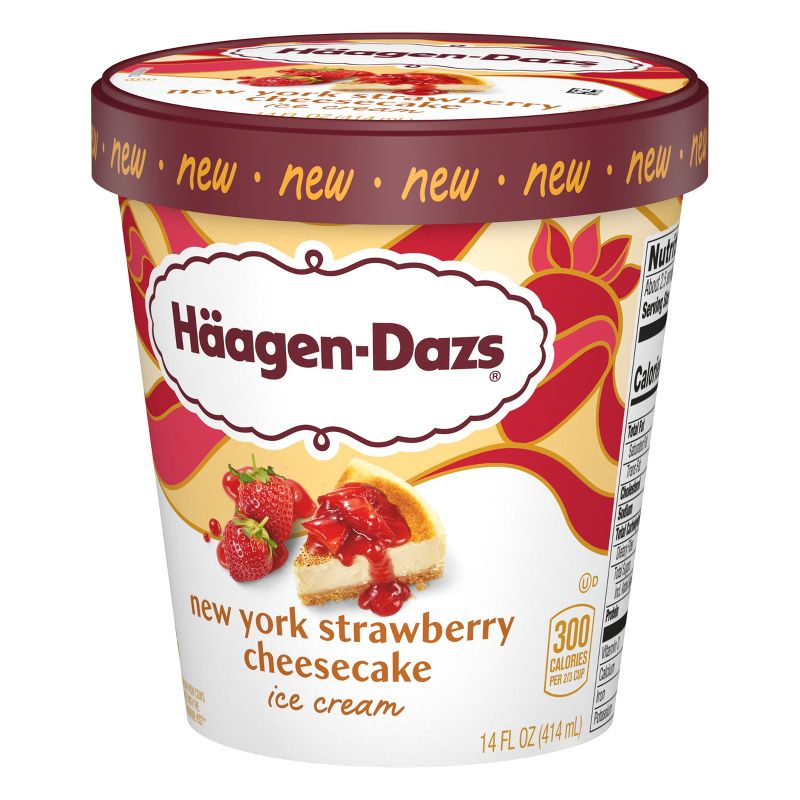 Haagen Dazs  Strawberry Cheesecake Frozen Ice Cream - 14oz, 4 of 7