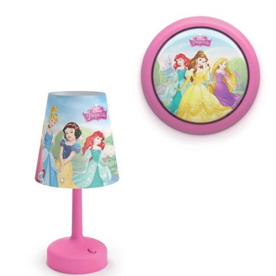 Philips Disney Princess Table Lamp and Battery Power LED Push Touch Night Light