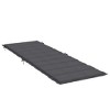 vidaXL Sun Lounger Cushion Melange Anthracite 73.2"x22.8"x1.6" Fabric - 4 of 4