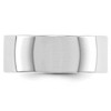 Black Bow Jewelry 8mm 14K White or Yellow Gold Lightweight Flat Standard Fit Band - 2 of 4