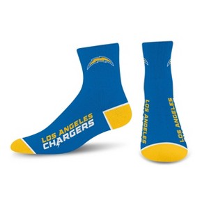 NFL Los Angeles Chargers Around the Bend Quarter Socks - 1 of 3