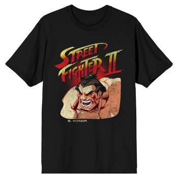 Street Fighter Ii E. Honda Men's Black Tee-6xl : Target
