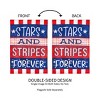 Evergreen Stars and Stripes Forever Burlap Garden Flag 12 x 18 Inches Indoor Outdoor Decor - 4 of 4