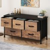 Dresser for Bedroom with 5 Drawers, Chest of Drawers, Fabric Dresser Storage Organizer for Closet, Living Room - 4 of 4