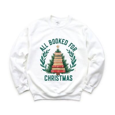 Simply Sage Market Women's Graphic Sweatshirt All Booked Christmas Tree