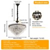 Artloge Vintage Clear Crystal Chandeliers Dinning Room Hallway Ceiling Pendant Fixture - 2 of 4