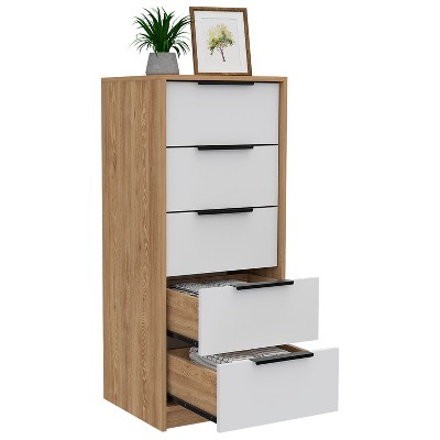 NicBex 5 Drawer Dresser for Bedroom,Modern Style Drawers with Black Handle,Dressers for Kids Room,Living Room,Entry and Hallway