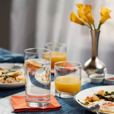 Libbey Province Clear Glass 24-Piece Tumbler and Rocks Set