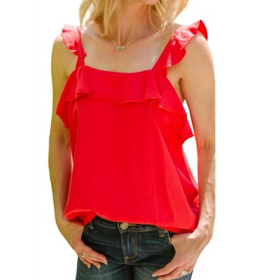 Women's Salem Ruffle Tank - Velvet Heart