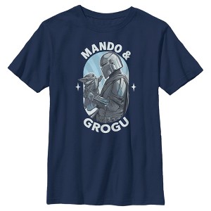 Boy's Star Wars The Mandalorian Father's Day Mando & Grogu Love T-Shirt - 1 of 4