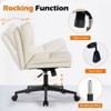 NicBex Minimalist 360° Swivel Office Chair with Wheels&Adjustable Height,120°Rocking Chair Versatile Chair for Office,Bedroom,Vanity,Makeup - 4 of 4