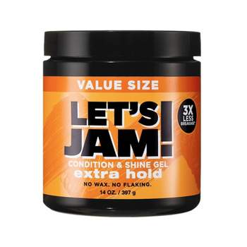 Let's Jam! Conditioning & Shine Extra Hold Styling Hair Gel - 14oz