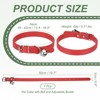 Unique Bargains Dog Collar with Bell Adjustable Buckle PU Leather Dog Collars - 2 of 4