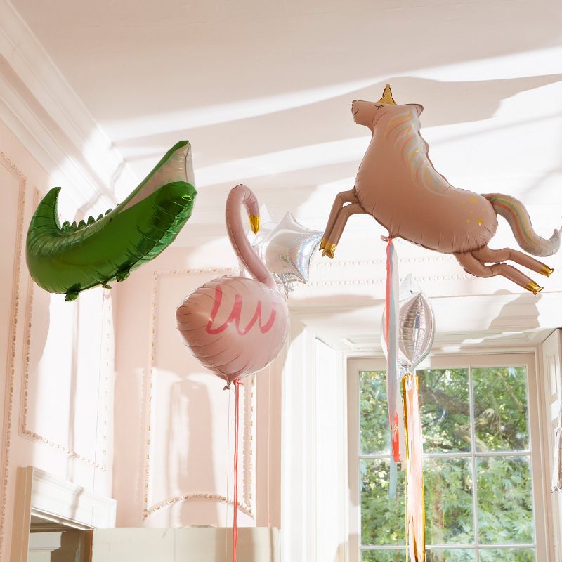 Meri Meri Flamingo Foil Balloon (Pack of 1), 5 of 6