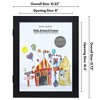 Golden State Art 8x10 Aluminum Picture Frame Black - With Round Corners - With Mat For 5x7 Photo Or Without Mat For 8 X 10 Photo - Real Glass - For