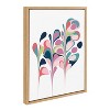 18" x 24" Sylvie Abstract Floral by Apricot and Birch Framed Wall Canvas Natural - Kate & Laurel All Things Decor - 2 of 4