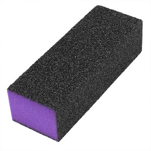 Unique Bargains 3-Way Nail Finishing Polisher Tool Black Purple - 1 of 4