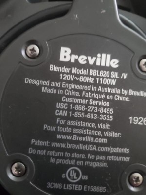 Breville BBL620SIL1AUS1 Fresh & Furious 5-speed Food Blender - 110 Volts - Silver
