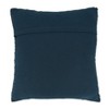 18"x18" Rope Design Down Filled Square Throw Pillow Navy Blue - Saro Lifestyle: Cotton Blend, Indoor Geometric Decor - 2 of 3
