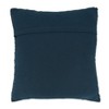 18"x18" Rope Design Down Filled Square Throw Pillow Navy Blue - Saro Lifestyle: Cotton Blend, Indoor Geometric Decor - image 2 of 3