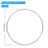 Unique Bargains Metal Macrame Wreath Floral Dream Catcher Round Rings 10 Pcs - 2 of 4