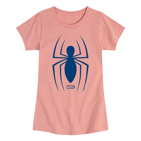 Girls' - Marvel - Spider Logo Fitted Short Sleeve Graphic T-Shirt - image 1 of 4