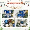 6ft Christmas Garland with 20 LED Lights, Pre Lit Xmas Garland for Mantle with Timer, 8 Lighting Modes, for Stairs Railing Decorations - 4 of 4
