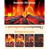 Etust 22.3" Electric Fireplace Heater, 3D Realistic Flame,750W/1500W Indoor Space Heater - 3 of 4