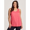 RBX Active Women's Super Soft Relaxed Fit Twist Racerback Tunic Tank Top - 2 of 4