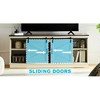 75" Electric Fireplac Farmhouse TV Stand for TVs Up to 75 Inch, 23" Red Brick Fireplace Insert Heater with LED Flame - 4 of 4