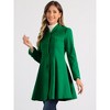 INSPIRE CHIC Women's Single Breasted Long Sleeve Mid-Long Winter Coat - 2 of 4