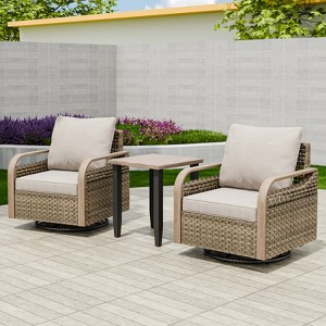 EAGLE PEAK Bistro Table and Chairs, Outdoor Bistro Set - 1 of 4