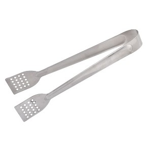 Unique Bargains Metal Silver Tone Bakery Buffet Food Tong 8.5" x 1.4" x 0.9" 1 Pc - 1 of 4