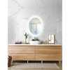 CWI Lighting Agostino Oval Matte White LED 22 in. Mirror From our Agostino Collection - 4 of 4