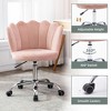 NicBex Adjustable Height Swivel Shell Back Desk Office Chair with Silver Base for Work Study Vanity,Living Room - 4 of 4