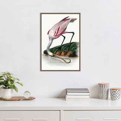Small Nautical Crane Print on Canvas with Float Frame