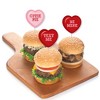 Big Dot of Happiness Conversation Hearts - Dessert Cupcake Toppers - Valentine's Day Party Clear Treat Picks - Set of 24 - 3 of 4