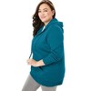 Woman Within Plus Size Better Fleece Zip-Front Hoodie - 4 of 4