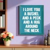 Slickblue I Love You a Bushel and a Peck Wood Sign – Rustic Wall Decor for Nursery or Home – 9"x12", Color Options - 2 of 3