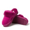Fireside by Dearfoams Women's Melton Genuine Shearling Platform Scuff Slipper - 3 of 4