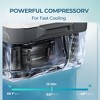 EUHOMY 12 Volt Refrigerator, 11 Quart (10L) Car Fridge with APP Control, Car Refrigerator -4℉~68℉, Portable Freezer for RV, Camping, Travel, Grey - 4 of 4