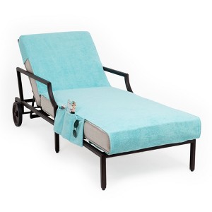Linum Home Textiles 100% Turkish Cotton Standard Size Chaise Lounge Cover - 1 of 3
