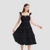 Women's Ruffle Sleeve Tiered Midi A-Line Dress - Universal Thread™ - 3 of 3